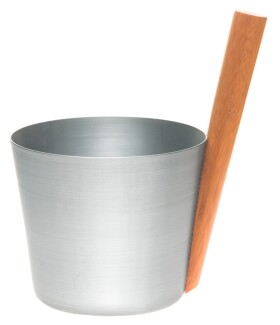 Hliníkové vědro Rento s rukojetí, nerez