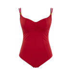 Jednodílné plavky Anya Riva Balconnet Swimsuit red Swimwear