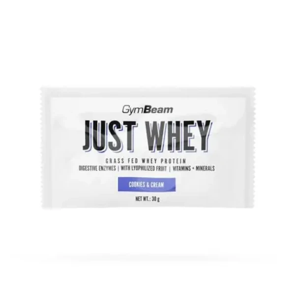Just Whey Grass-Fed Protein – GymBeam (cookies cream, 30 g) (42850-15-30g-cookies&cream)