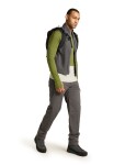 ICEBREAKER Mens Mer 200 ZoneKnit LS Crewe, Ashen/Sphagnum/Cb (vzorek) velikost: M