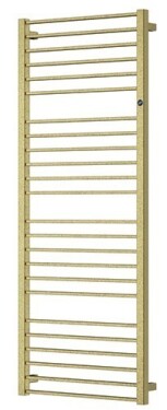 Instalprojekt - Koupelnový radiátor PIKO zlatá barva - Barva - Zlatá, Doporučená topná tyč (W) - 400, Rozměr A - 55, Rozměr C - 115, Skutečný rozměr radiátoru (v mm) - 530 x 1129 mm, Typ připojení - Středové 50 mm RADPIK501184SP