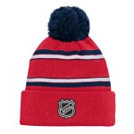 Outerstuff Dětská Zimní Čepice Washington Capitals Jacquard Cuffed Knit With Pom