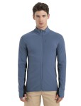 ICEBREAKER Mens Descender LS Zip, Dawn/Black/Cb velikost: S