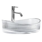REA - Umyvadlo na desku Harper Transparent 50x37 REA-U8525