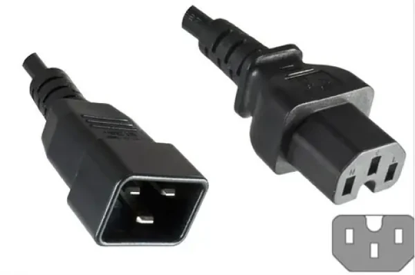 MicroConnect Prodlužovací kabel C20 - C15 1.8m černá (PE152018)