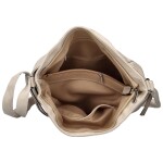 Trendy dámská koženková crossbody kabelka, Lisana, krémová