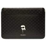 Karl Lagerfeld Saffiano Monogram Ikonik 16" černá / Pouzdro pro notebook (KLCS16SAKHPKK)