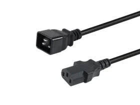 Equip C20-C13 černá / Napájecí kabel / 1,8 m / 250 V / 16 A / max. 3500 W (112140)