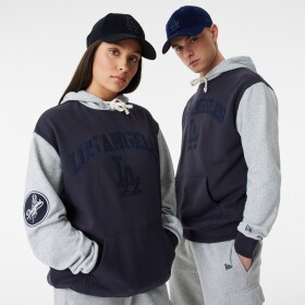 New Era Pánská mikina Los Angeles Dodgers MLB Team Patch Oversized Hoodie Velikost: S