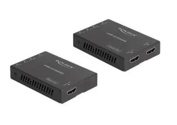 Delock HDMI Extender Set / Rozšiřovač HDMI / 4K 60 Hz / 50 m / Cat6 (65955)