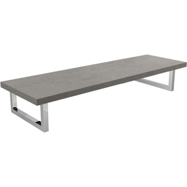 CERANO Deska pod umyvadlo Navira Pro + 2 konzole pod desku - betonově šedá - 100x46x3,6 cm - 606240