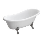 OMNIRES - ATENA COMFORT M+ volně stojící vana, 168 x 76 cm, bílý lesk ATENA168BP