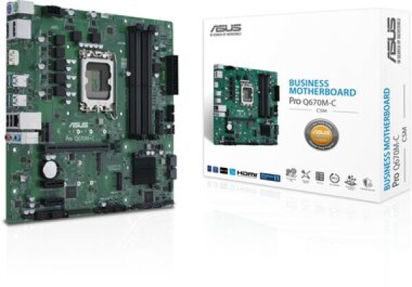 ASUS PRO Q670M-C-CSM Intel Q670M LGA 1700 4x DDR5 1x PCIe x16 1x LAN 1Gb mATX (90MB19E0-M0EAYC)