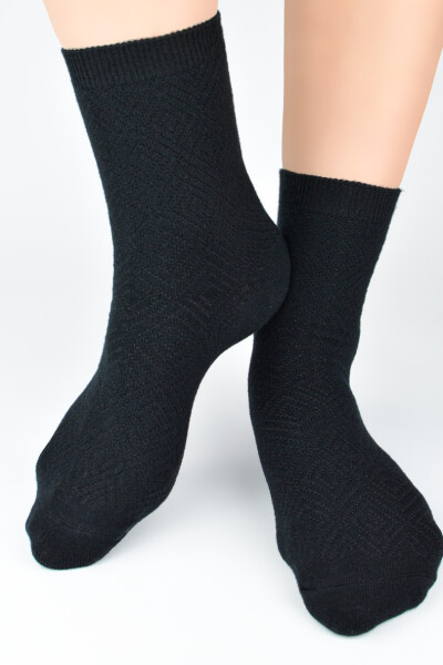 PONOŽKY S VLNOU SB141 černá 36-41