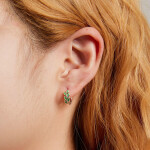 LUNICA Stříbrné náušnice VĚTVIČKA S LÍSTKY 0664