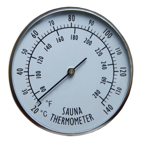 Saunový teploměr Viking, kovový