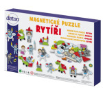 Magnetické puzzle Rytíři v krabici 34x23x3,5cm - Detoa