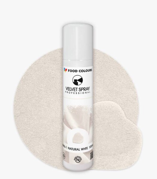 Food Colours sametový sprej Natural White (100 ml)