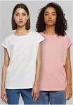 Dámské tričko Extended Shoulder Tee - 2ks - růžová+bílá