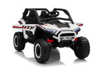 Mamido Elektrické autíčko Buggy UTV KCK 4x4 bílé 24V | 800W | 50 kg | EVA | LED | 2,4Ghz | ECO kůže