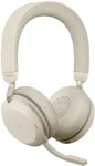 Jabra Evolve2 75 MS USB-A béžová / bezdrátová sluchátka / mikrofon / ANC / USB-A (nabíjení) / USB adaptér + Bluetooth (27599-999-998)