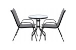 Chomik Zahradní sestava stolku a 2 židlí Diver, šedá