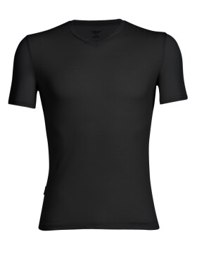Pánské merino triko krátký rukáv ICEBREAKER Mens Anatomica SS V, Black velikost: XL