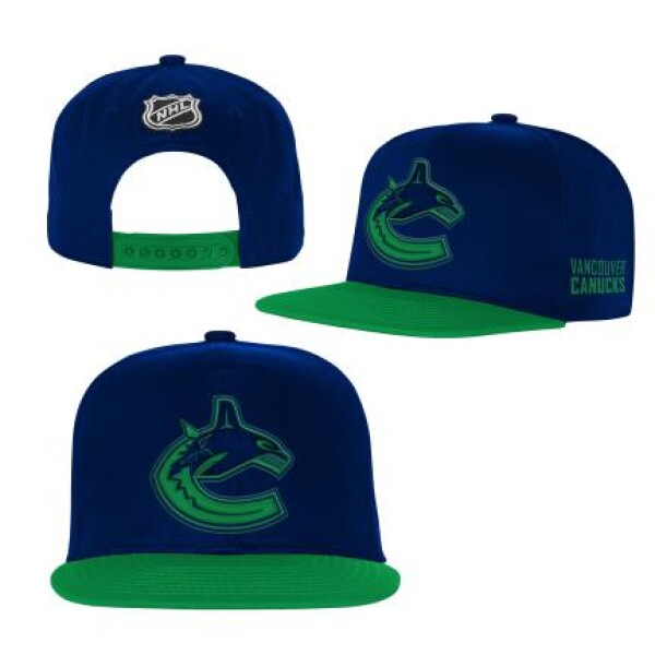 Outerstuff Dětská kšiltovka Vancouver Canucks NHL Essentials Flatbrim Snapback