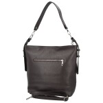 Módní dámská kožená kabelka na rameno Sherica, tmavě hnědá