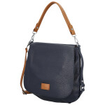 Trendy dámská koženková crossbody kabelka Naiara, tmavě modrá