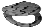 Schütte GREY HEXAGONS| Duroplast, Soft Close 4008431823928