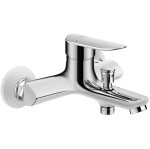Laveo - Appia - nástěnná vanová baterie bez příslušenství, chrom BLP_010D