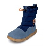 Chlapecké zimní barefoot boty s membránou Bugga RUBA Blue B00197-04 - 31