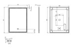 Kielle - Idolio Zrcadlo s LED osvětlením a vyhříváním, 60x80 cm 50324101