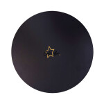 Cake star podložka pod dort pevná zlato-černá matná 28cm