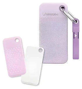 Verbatim Pocket SSD 1TB fialová / Externí disk / USB-C 3.2 Gen 2 / 2x gumový obal (32322)