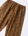 Service Works Patterned Easy Chef Pants Brown Leopard XL