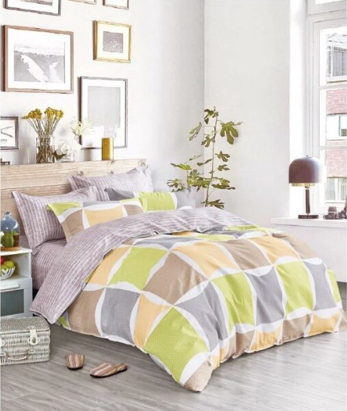 Oboustranné ložní povlečení se vzorem barevných kostek Šířka: 200 cm | Délka: 220 cm 2ks 70x80 cm (standard zdarma) Šířka: 200 cm | Délka: 220 cm