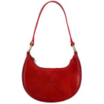 Luxusní dámská kožená kabelka na rameno Delami Vera Pelle Venny, červená