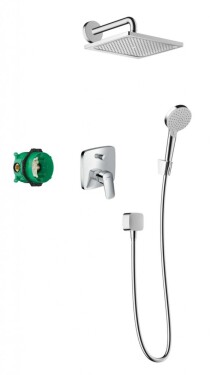 HANSGROHE - Crometta Sprchový set E 240, s baterií Logis pod omítku, chrom 27957000