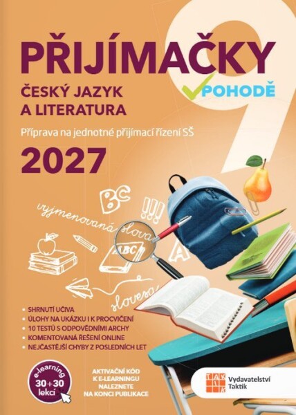 Přijímačky 9 Český jazyk a literatura + E-learning 2027 - Kateřina Štrpková
