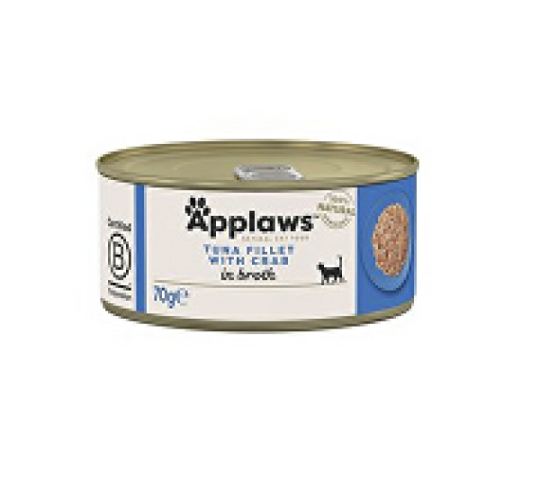 Applaws Cat konzerva Adult Broth tuňák s krabem 70g
