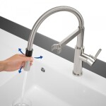 Dřezová baterie Villeroy & Boch Steel Expert Compact, 92730023, Zlatá / černá 92730023