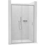 CERANO - Sprchové posuvné dveře Varone LINE L/P - 6 mm - chrom, transparentní sklo - 90x195 CER-478063