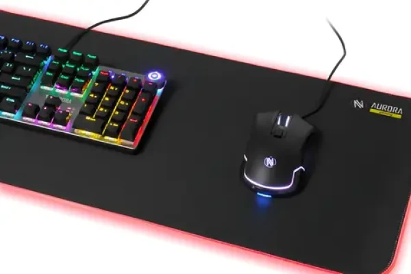IMPG5 černá / Herní podložka pod myš / 800 x 300 x 3 mm / RGB podsvícení / USB (impg5)