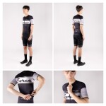 Dres FORCE RETRO UNI kr. rukáv, černo-zlatý, velikost M (Barva černo-zlatý)
