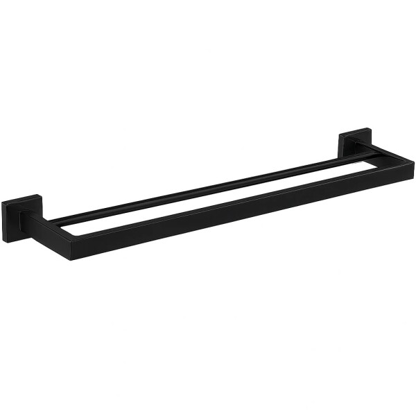 CERANO Nástěnný držák na ručníky Alto - černá matná - 60 cm - 479326