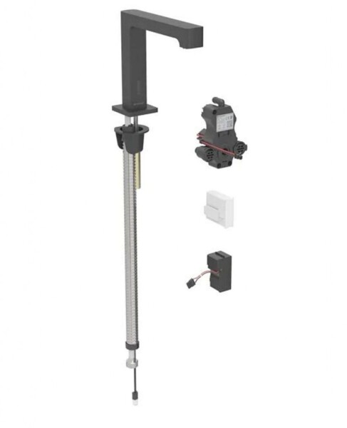 GEBERIT - Brenta Elektronický umyvadlový ventil, síťové napájení, easy to clean, matná černá 116.191.14.1