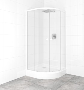 SAT - Set sprchového koutu a vaničky, čtvrtkruh 90x90 cm Multi Basic SIKOBKMUS90CH0 SIKOBKMUS90CH0