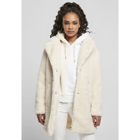 Dámský oversized Sherpa Coat whitesand